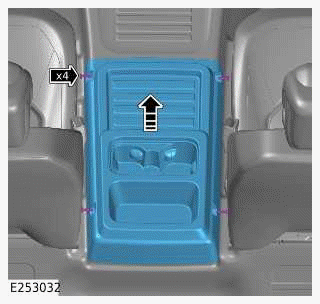 Floor Console - Vehicles Without: Stowage Compartment